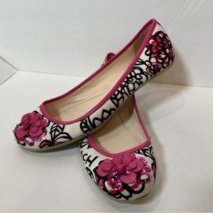 Coach adessa ballet flats floral size 8